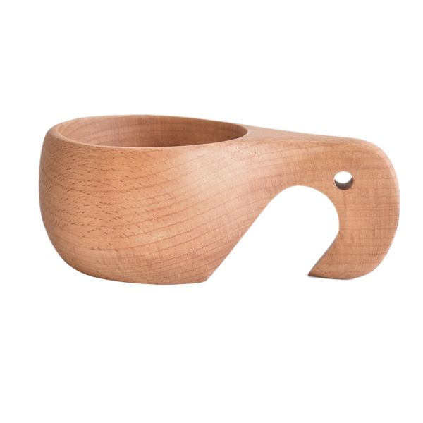 Novelty Wooden Mug Gift Wood Tableware Tea/Milk/Breakfast Coffee Mug Cup C