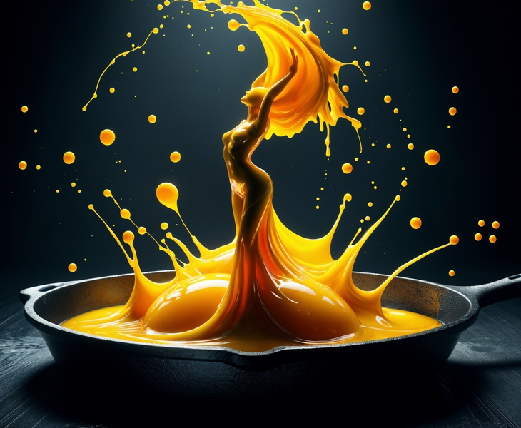 Modern Canvas Wall Art Home Decor - Skillet Splash