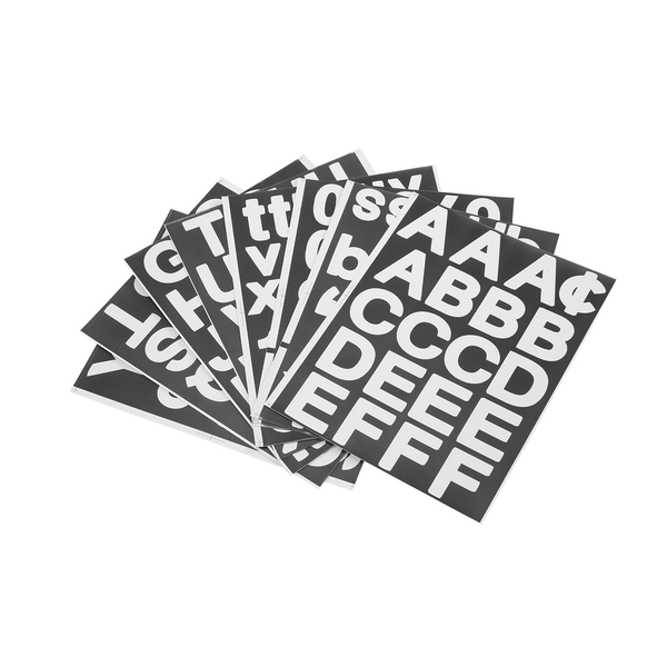 8 Sheets Self-Adhesive Vinyl Letters Numbers Kit, Mailbox Sticker