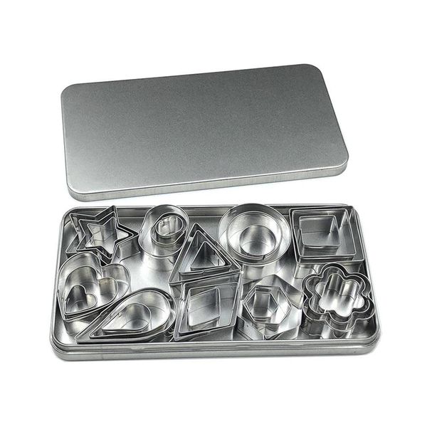 Stainless Steel Biscuit Cutter Set, Corrosion Resistant - Set of 30