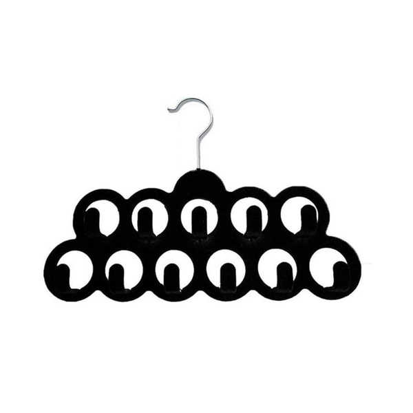 Velvet Scarf/Belt/Tie/Jewelry Hanger - Black