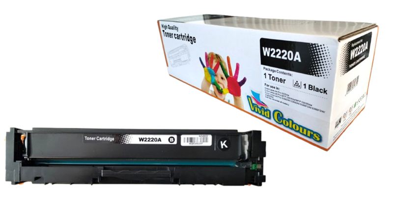 Vivid Colours Compatible with HP 222A / W2220A Black Toner Cartridge