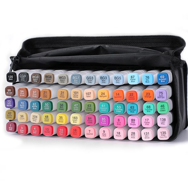 Double Headed Alcohol Oil Art Markers - Set of 80