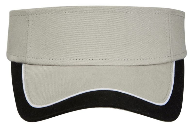 PepperSt Multi Visor Cap - White with Red Detail