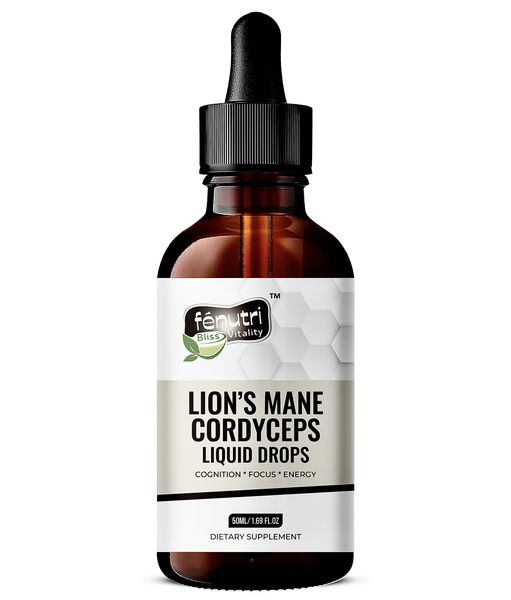 Fenutri - Lion's Mane Liquid Drops, with Cordyceps