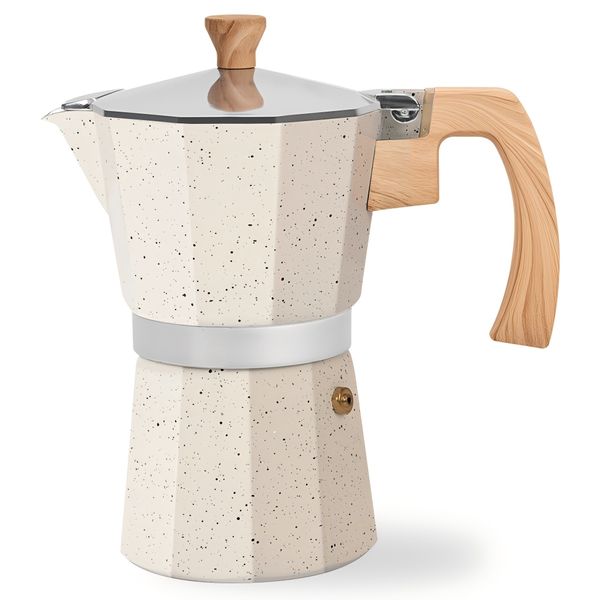 Coffee Maker And Espresso Maker Percolator - White - 1 Piece