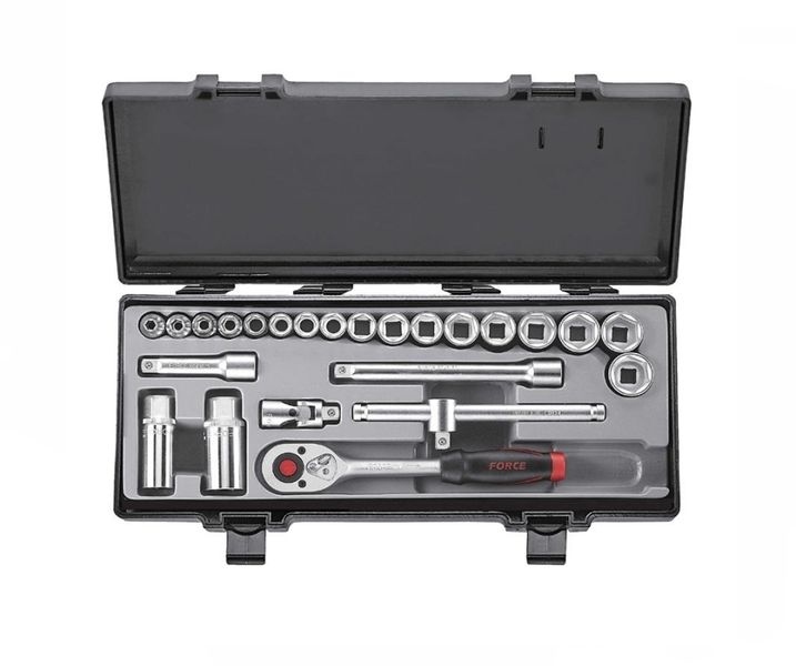 Force - 3/8" Dr 24 Piece Bihex Socket Set 6-22mm