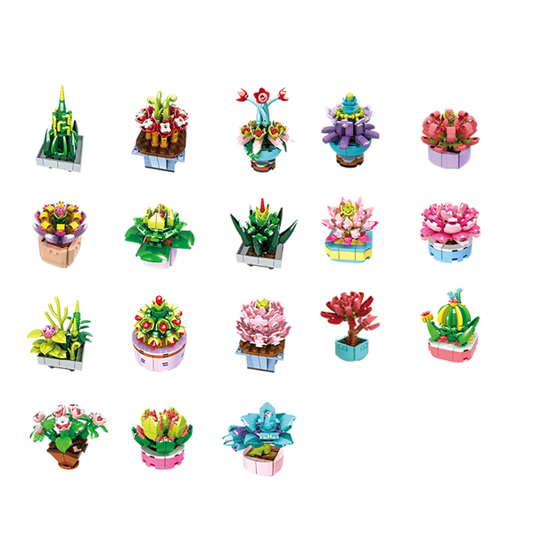 WOMA Mini Plants Building Block Set | 18 Mini Blocks | 65-87 each | C8844