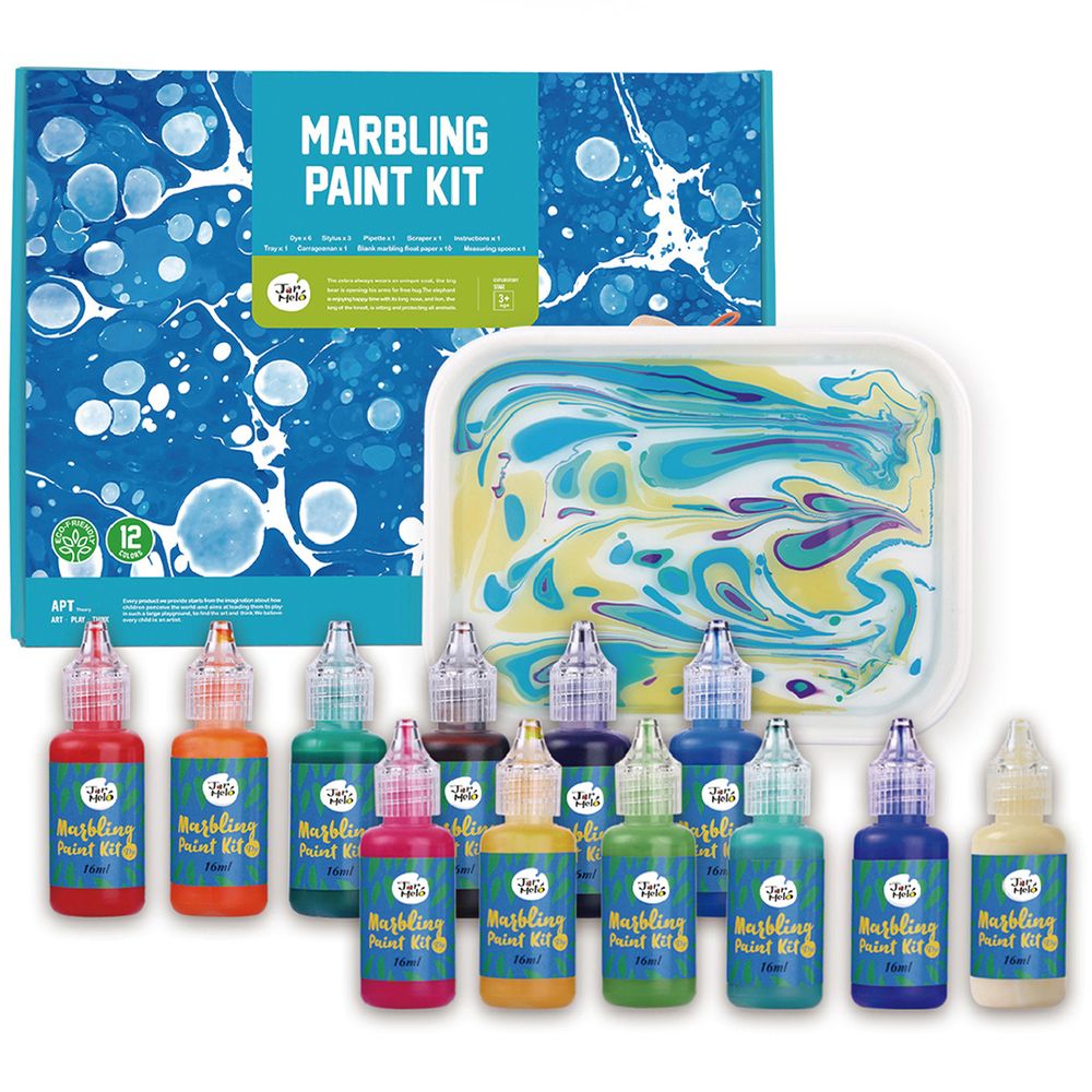 Jar Melo Jar Melo Water Marbling Paint Kit For Kids; 6 Colors