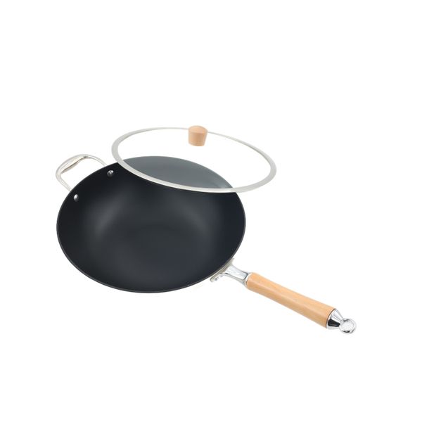 AIYI Cast Iron Enamel Cookware AY378-010 White 32cm