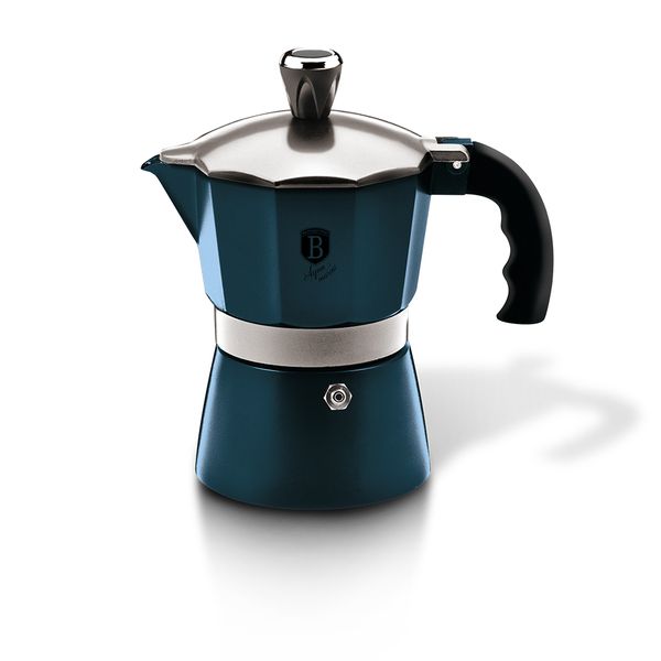 Berlinger Haus 3 Cups Aluminium Coffee Maker - Aquamarine Edition