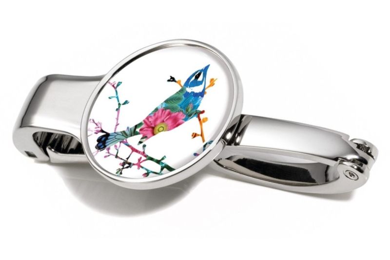 TROIKA Handbag Holder: Table Clip Hook for Bags &amp; Bag Key Organiser: Bird