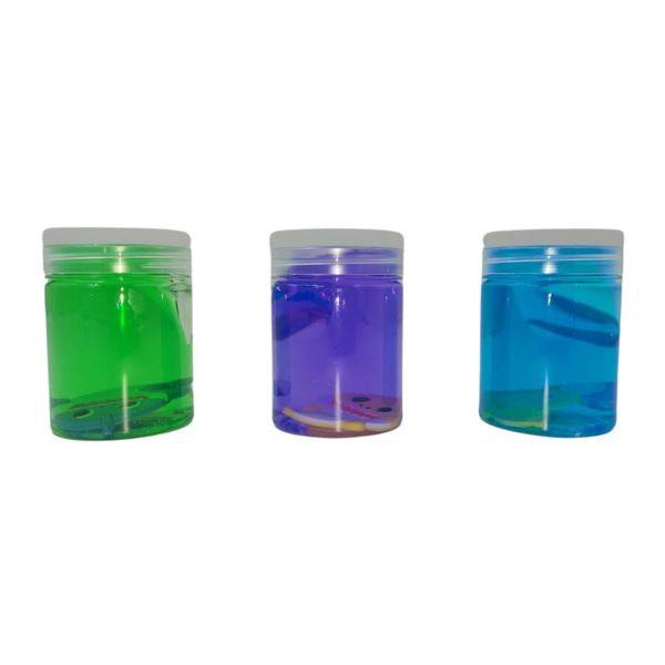 Set of 3 Glitter Baby Shark Slime