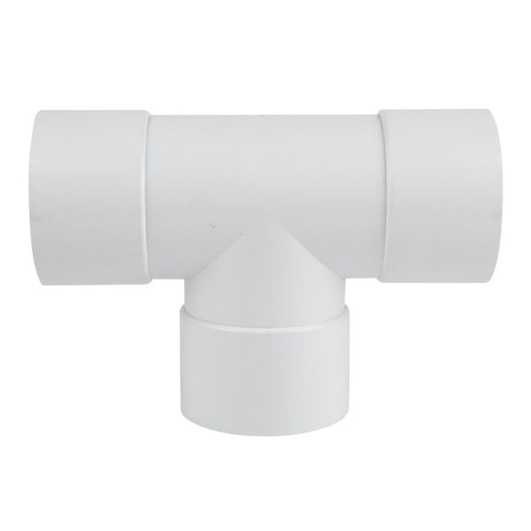 90 Degree PVC Round Downpipe Gutter Junction - 80mm