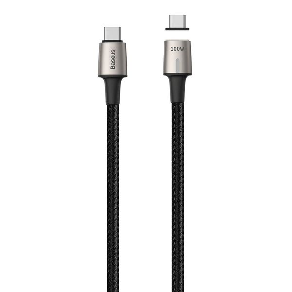 Baseus 1.2m - 5A 100W Zinc Magnetic USB Type-C 2.0 to Type-C Cable