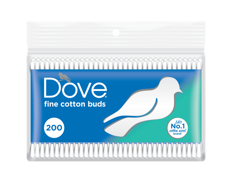 Dove Cotton Ear Buds In Bag - 200's