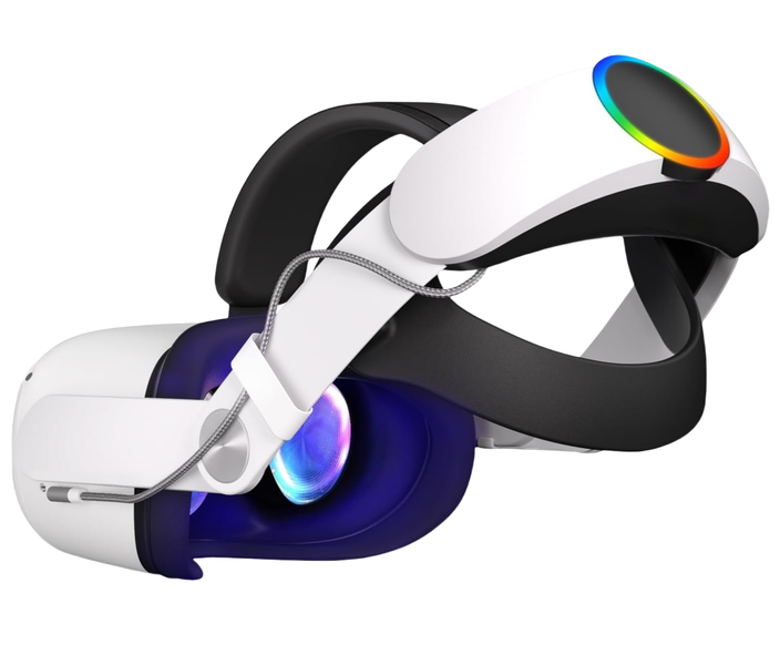 10000mAh RGB Vr Head Strap With Battery Compatible with Quest 2