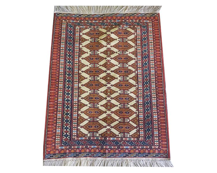 Incredible Fine Classic Afghan Turkman 130 x 92 cm