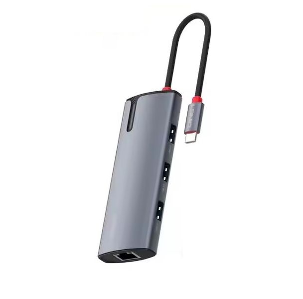 DW LDNIO 6 In 1 Multi-Port Docking Station (Grey) - DS-16U