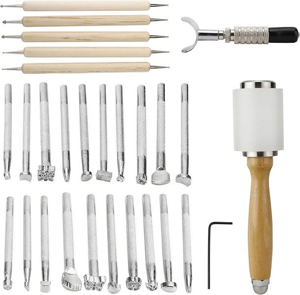Complete Faux Leather Crafting Tool Set