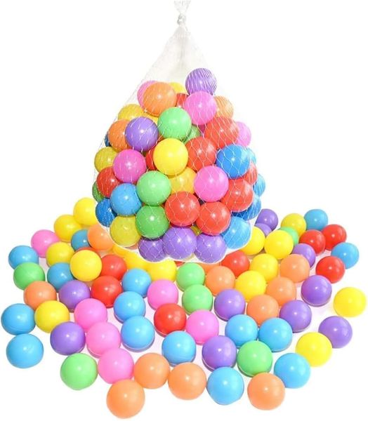 Sulfar 100 Piece Colourful Ocean Balls Baby and Kids Ball Pit Toys