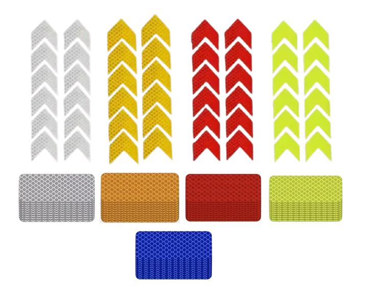 Reflective Safety Stickers - 98 Piece Variety Pack