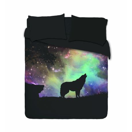 Starry Night Wolf Duvet Cover Set, Wolf Duvet Cover South Africa