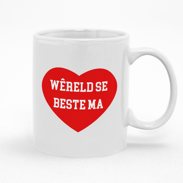 Wereld Se Beste Ma Afrikaans Mug- Ideal Gift Idea for Mother's Day Birthday