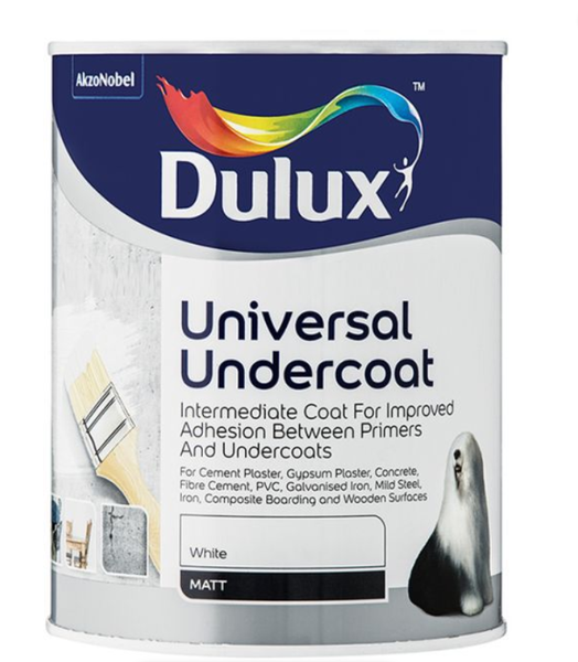 Dulux Universal Undercoat - (All surfaces) Solvent Based White 5lt