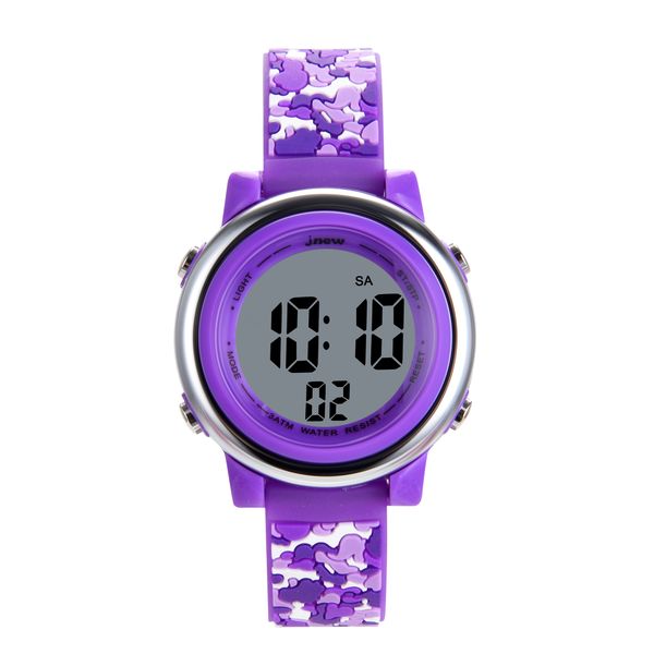 Kids Digital Snake Design Watch - Purple