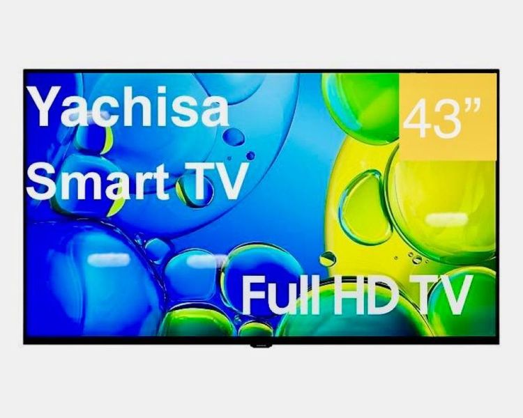 YACHISA 43'' LED HD READY SMART TV. (Frameless)