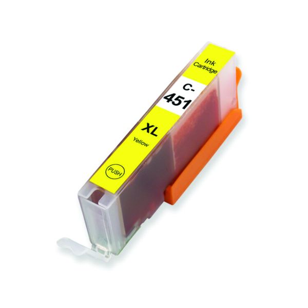 Compatible Canon CLI451XL ink cartridge- Yellow