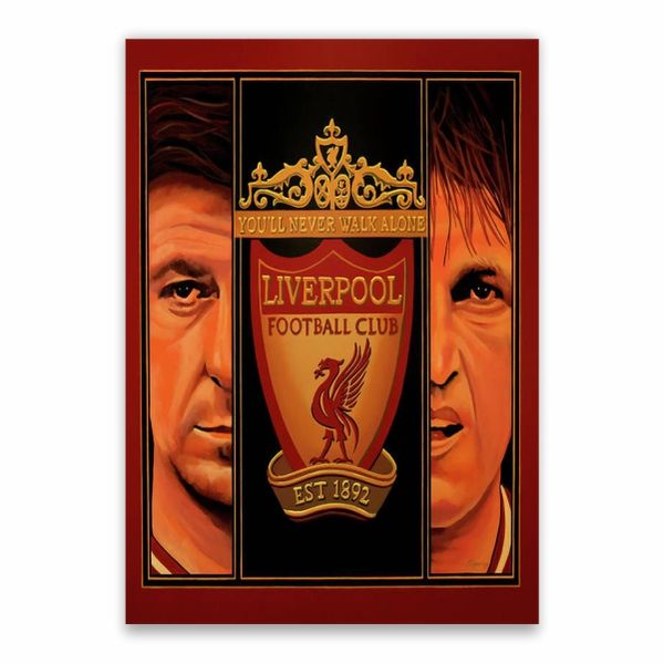 Steven Gerrard And Kenny Dalglish Poster - A1