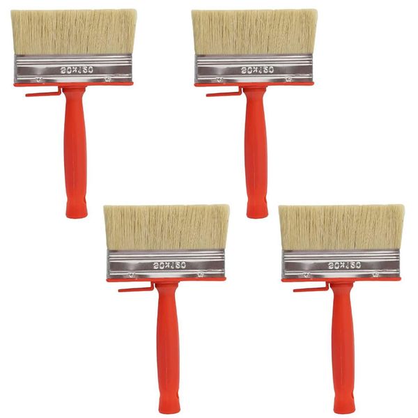 4 Pcs Shed Fence Paint Brushes 4 7Inch For All Types Of Painting Job