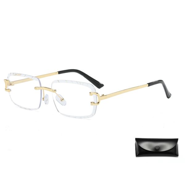Fashionable Gold Rimless Glasses