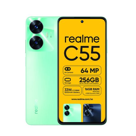realme C55 Dual SIM 8GB+256GB, 64MP AI Camera, 5000mAh Battery, 6.72  90Hz FHD+ Display, 33W Supervooc Charge