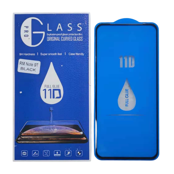 11D Round Edge Tempered Glass Compatible With Redmi Note 9T