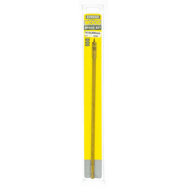 EUREKA DRILL BITS Spade Flat Titanium 10 x 300mm Q:1 for Wood 4BA60U