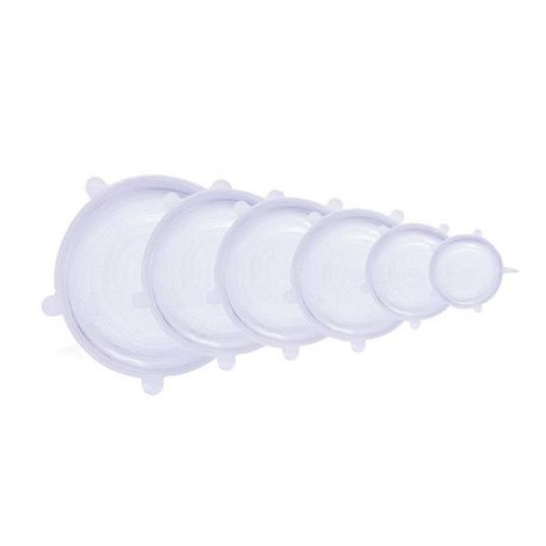 Soul Lifestyle Super Stretch Silicon Lids - (Set of 6)
