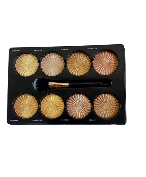 8 Colour Highlighter Palette