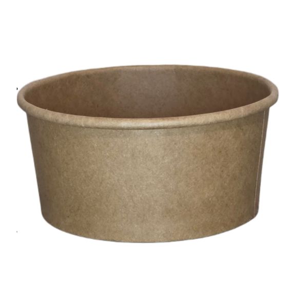 Rustic Kraft Ice Cream Tub - 180ml - 50 Pack