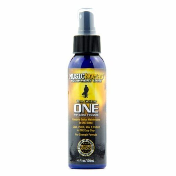 MusicNomad Guitar ONE All-in-1 Cleaner, Polish, and Wax, 4 oz.