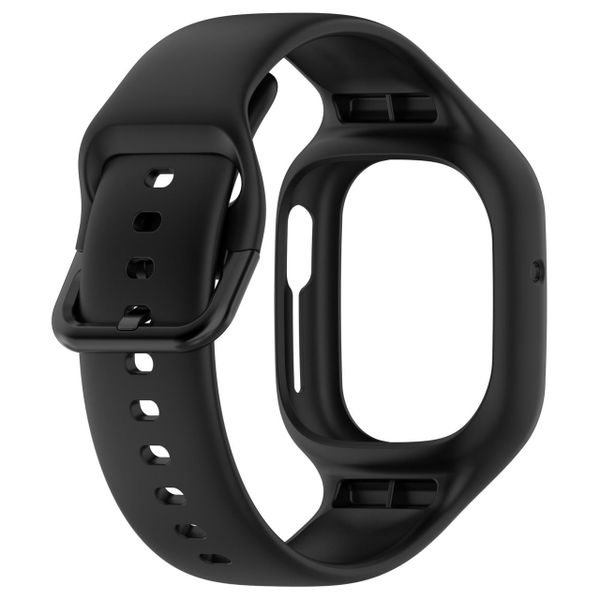 Silicone Strap For Honor Watch 4 Integrated Fully Enclosed Watch Band Black