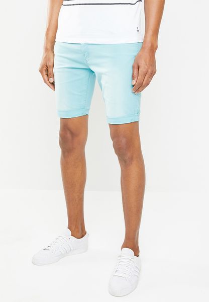 Men's STYLE REPUBLIC Denim Shorts -Wash Blue