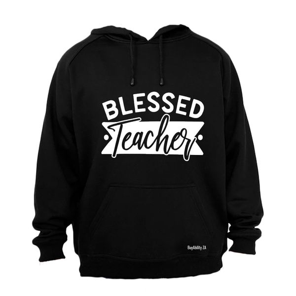 Blessed Teacher Mens Hoodie - Grey