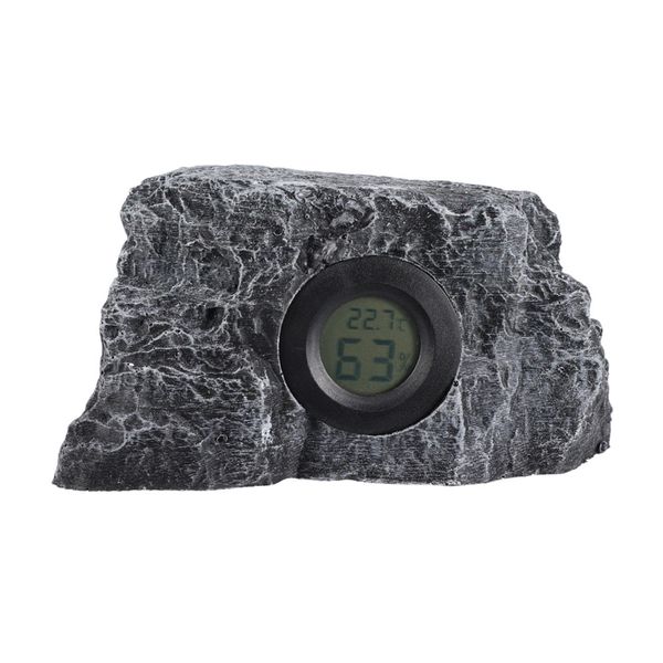 Digital Thermo-Hygrometer for Reptiles, Rock Design,Accessories for Tank
