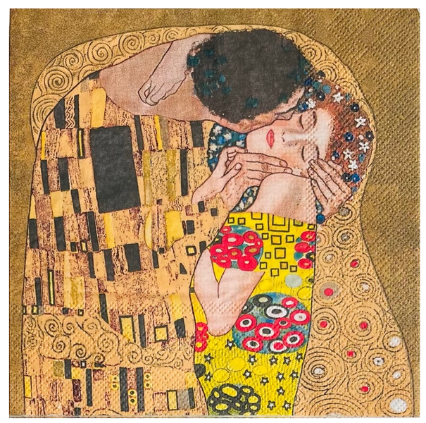 Gustav Klimt - The Kiss Serviettes 2 Ply (40 Piece)