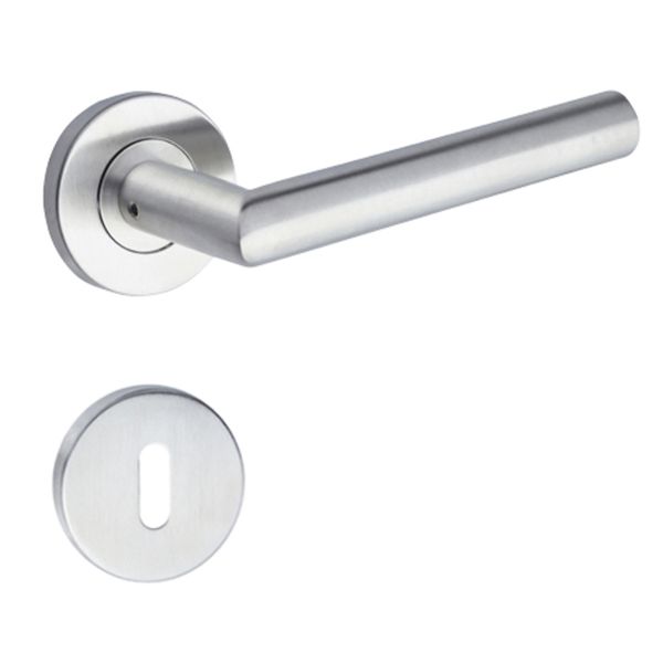 Yale Keyhole Stainless Steel Door Handles Only L - Shape