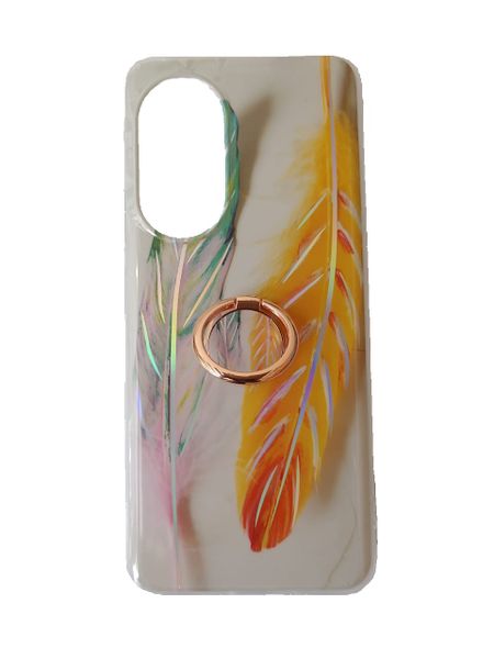 Stylish Feather Pattern Phone Cover for Nova 9 SE