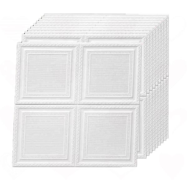 10 pack Brick Wallpaper, Faux Foam Brick Wall Panels Peel Waterproof
